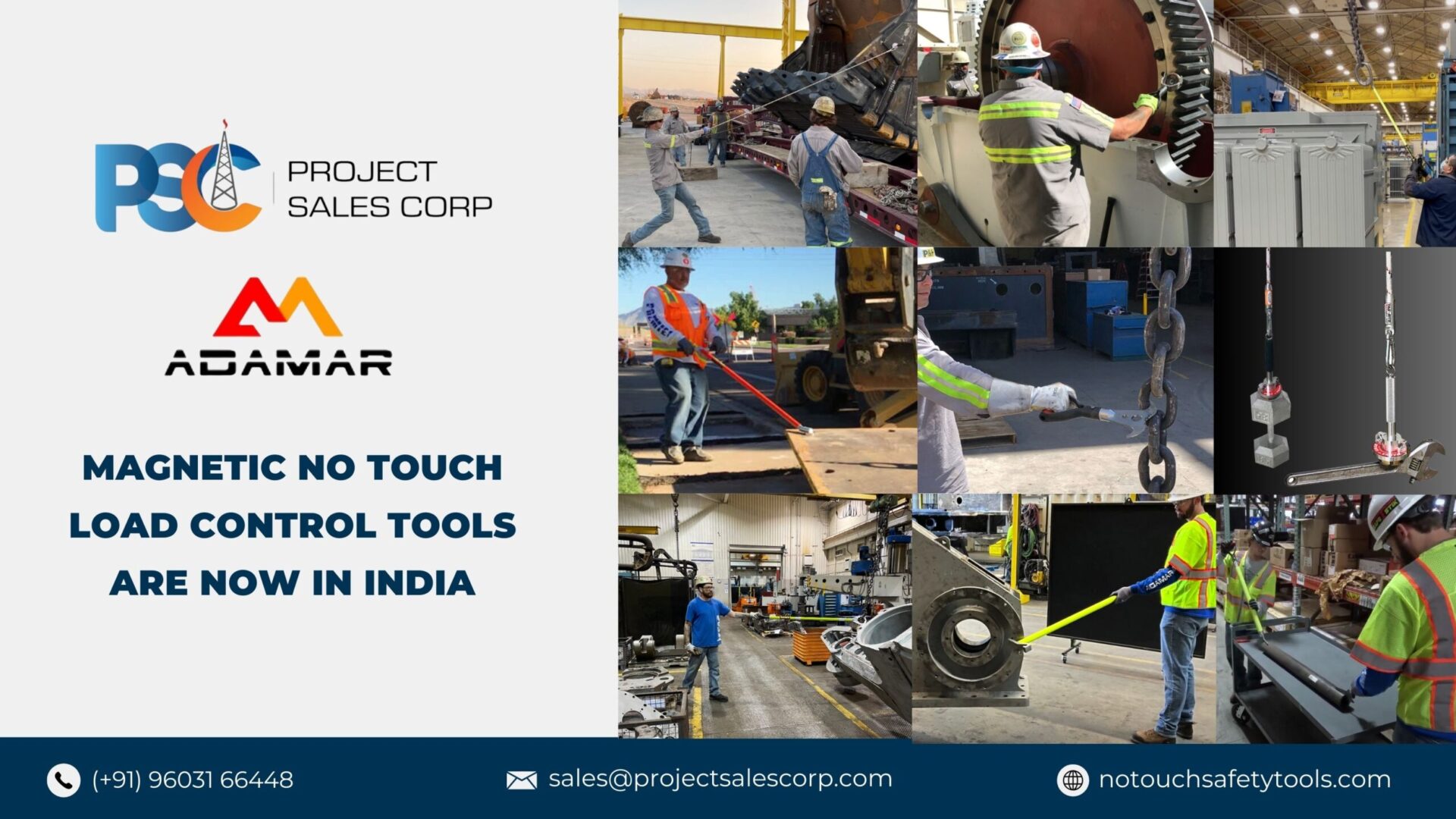 PSC Adamar Range of No-Touch Hand Safety Tools in India