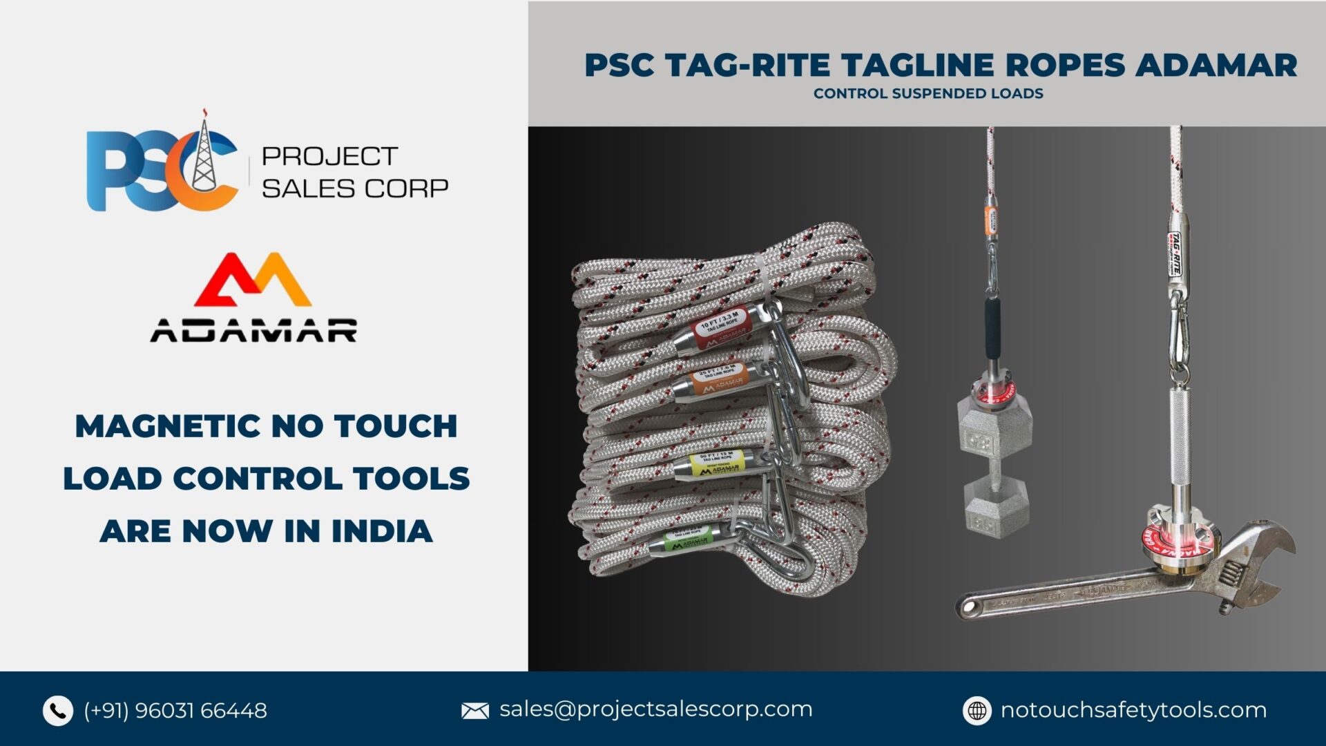 PSC Adamar Range of No-Touch Hand Safety Tools in India