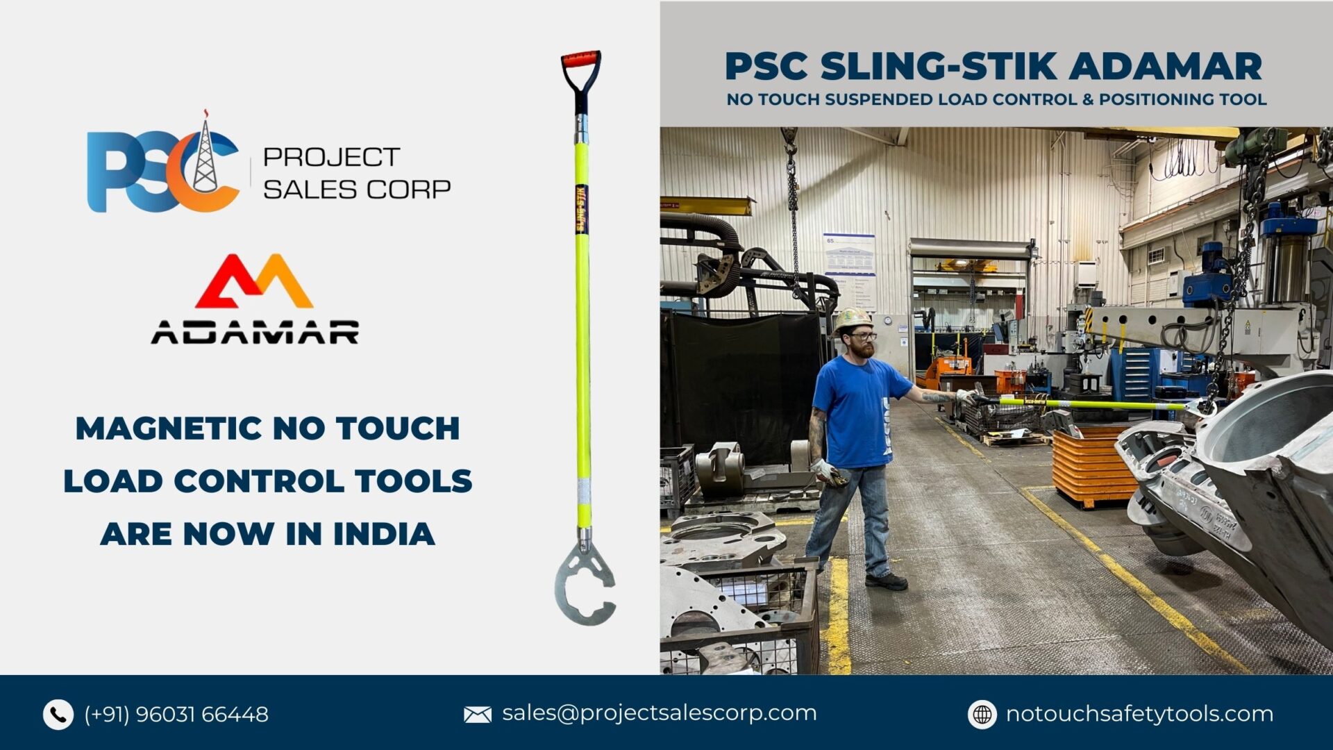 PSC Adamar Range of No-Touch Hand Safety Tools in India