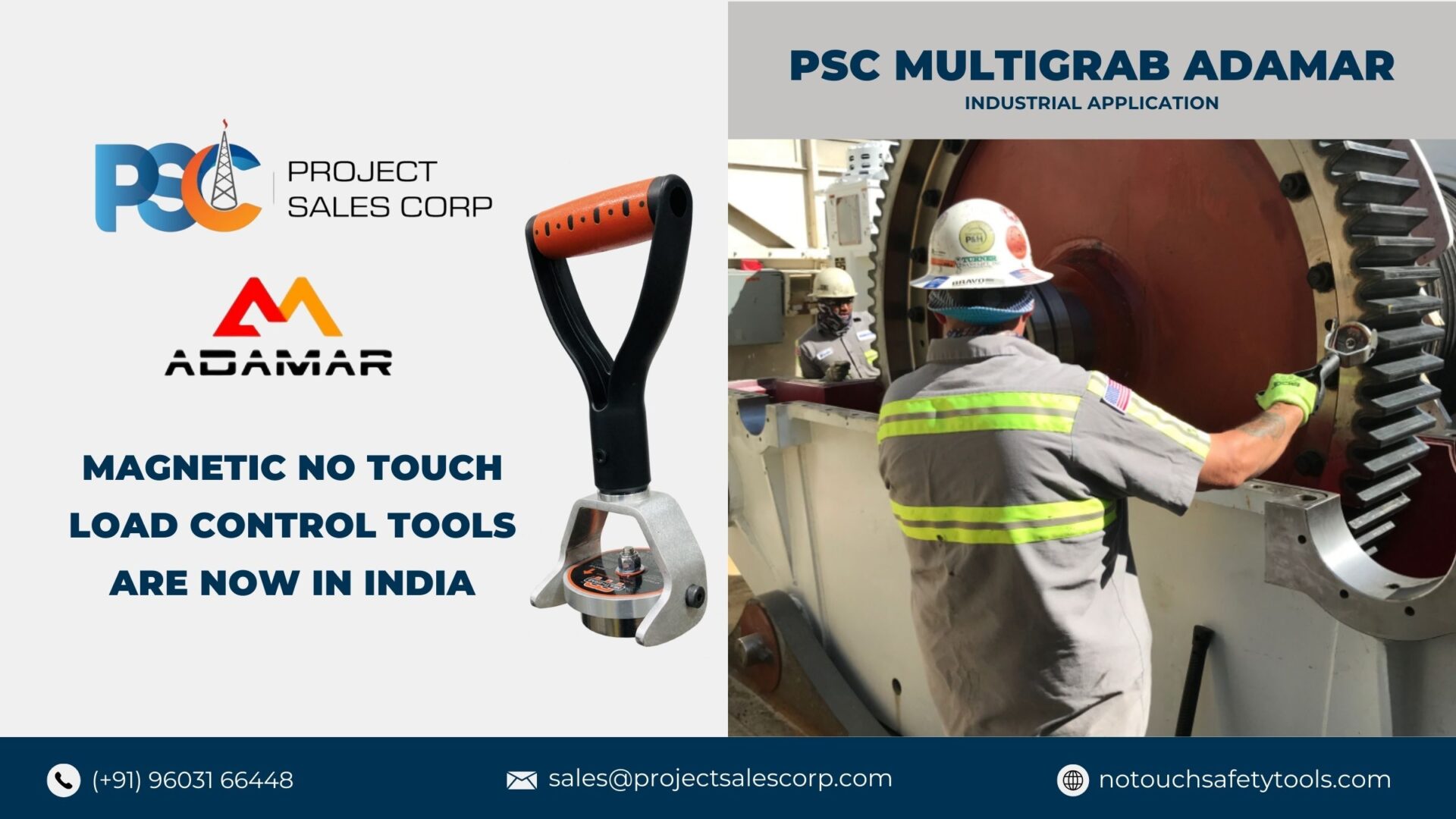 PSC Adamar Range of No-Touch Hand Safety Tools in India